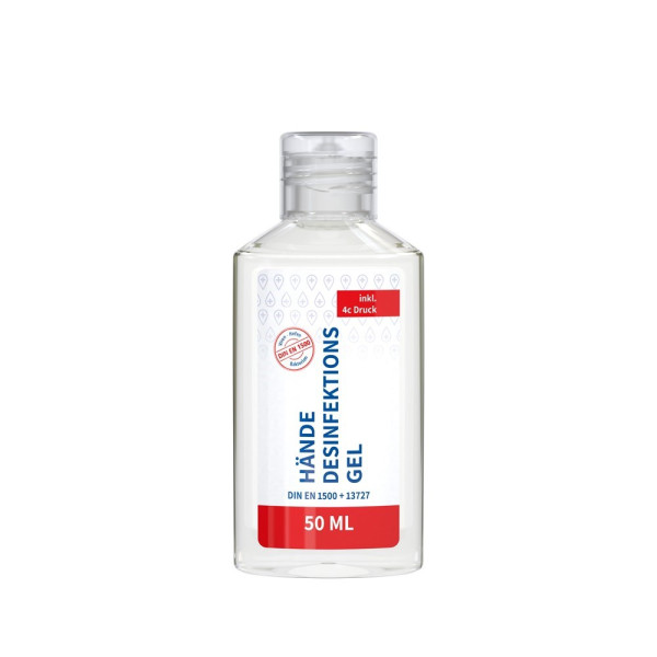Desinfecterend middel voor de handen, 50 ml, Body Label (R-PET)
