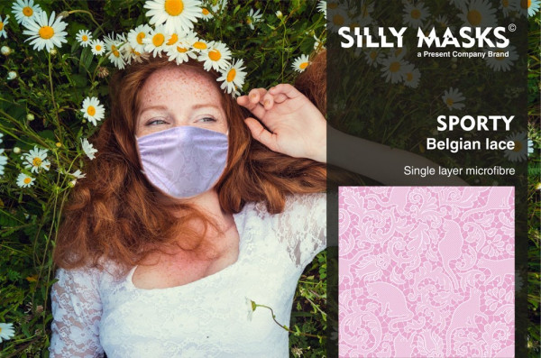 SillyMask© Sporty Belgian Lace