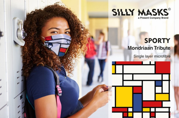 SillyMask© Sporty Mondriaan Tribute