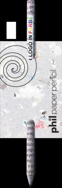 Potlood met kleine kaart