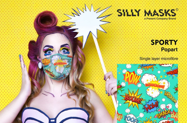 SillyMask© Sporty Popart