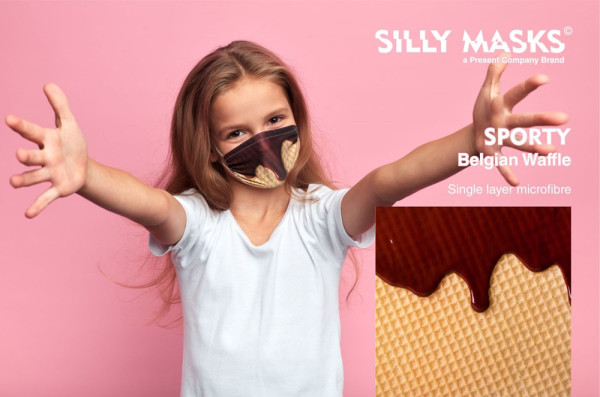 SillyMask© Sporty Belgian waffle
