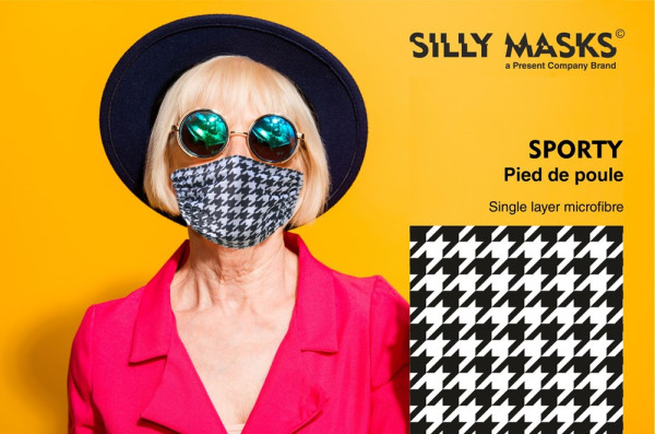 SillyMask© Sporty Pied de Poule