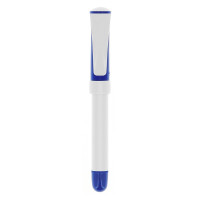 Wit - donkerblauw - blauwe inkt