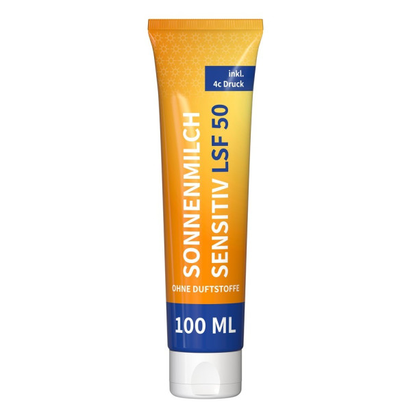 Zonnemelk Gevoelige Huid SPF 50, 100 ml tube