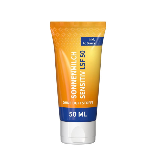 Zonnemelk Gevoelige Huid SPF 50, 50 ml tube