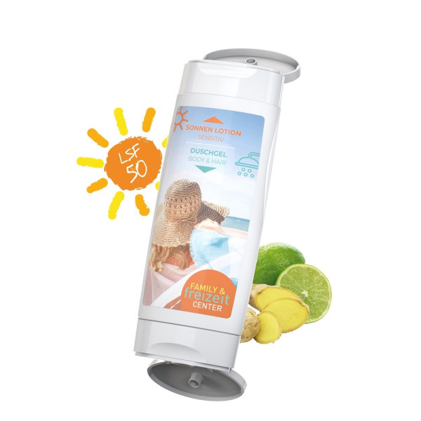 DuoPack: Zonnemelk voor de gevoelige huid SPF 50 + Douchegel 1 (2x 50 ml)